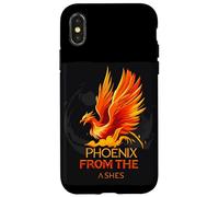 Fire and Flames Bird Costume for Phoenix Ashes Lovers Case for iPhone X/XS