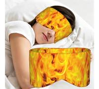 Fire and Flames, Sleep Mask for Home Travel, Full Eye Covers Light Blocking Eye Mask Sleep Eye and Ear Muffs