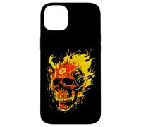 Fire and Flames Wicked Burning Grinning Skull Case for iPhone 14 Plus