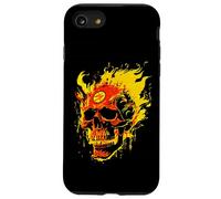 Fire and Flames Wicked Burning Grinning Skull Case for iPhone SE (2020) / 7/8