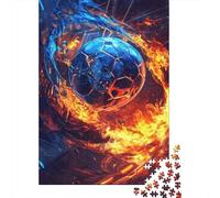 Fire and Ice Ball 1000 Piece Jigsaw Puzzle Paper for Adults Dynamic Collision Jigsaw Puzzle Set for Family Relaxation Home Gift 38x26cm/1000pcs