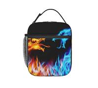 Fire and Ice Dragons Lunch Box for Women Lunch Bags for Kids Men Work Travel Lunch Bag Soft Coolers Insulated Bags