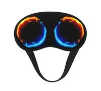 Fire and Ice Dragons Print Sleep Mask, Eye Sleeping Mask for Women and Men for Total Darkness, Reduces Puffy Eye Mask