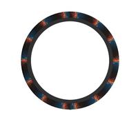 Fire And Water Guitar,15 Inch Universal Car Steering Wheel Cover Anti-Slip Elastic Cars Accessories Steering Covers