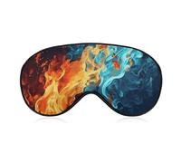 Fire and Water Pattern Eye Mask Sleep Mask Eye Masks for Sleep Sleep Masks for Women Men Sleeping Mask Travel Eye Mask Sleep Mask Blackout Funny Sleep Mask Cute Sleep Mask