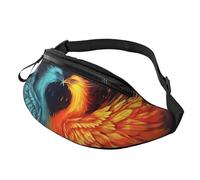Fire and Water Phoenix Fanny Pack for Women Men Fashion Waist Packs with Adjustable Strap Waterproof Everywhere Crossbody Bag Casual Belt Bag for Workout Running Travel Purse