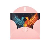 Fire and Water Phoenix Greeting Cards Blank Note Cards with Envelopes Happy Birthday Card Thank You Card Wedding Party Invitation Cards for All Occasions 4x6 Inch