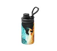 Fire and Water Phoenix Print Insulated Metal Water Bottle, 12 Oz Stainless Steel Space Sport Bottle Keeps Cold and Hot