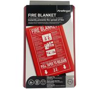 FireAngel 1 x 1 M Fire Blanket for Kitchen, Home, Caravan, Campervan, Safety Accessories, with Hard, Wipe Clean Cover