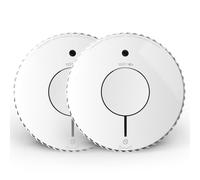 Fire Angel Optical Smoke Detector, Fire Detector, Q Label, Test/Silence Button, NF Certified - Early Smoke Detection, White (Pack of 2)