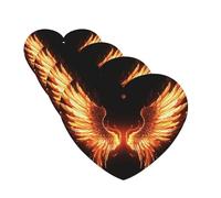 Fire Angle Wings Car Air Freshener Cards Set of 4 Pieces Long Lasting Hanging Scented Cards Auto Aromatherapy Tablets Personalized Car Fresheners Gifts for Men Women - Lavender Scent