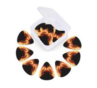 Fire Angle Wings Guitar Picks 12 Pack Thin, Medium & Heavy 3 Different Thickness Celluloid Guitar Plectrums with Storage Box Personalized Guitar Pick for Acoustic Guitar, Bass