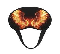 Fire Angle Wings Sleep Mask for Side Sleeper, Blackout Sleeping Eye Mask, Soft Breathable Eye Cover for Women Men Travel Eyeshade, Relaxing Zero Pressure Night Blindfold