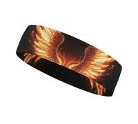 Fire Angle Wings Workout Headband for Men and Women Moisture Wicking Headband for Tennis, Basketball, Running, Gym Outdoor Sports Sweatband