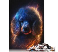 Fire Animal Poodle Jigsaw Puzzles 500 Pieces Adults Jigsaw Games Educational Toys Puzzle For Christmas Birthday Gifts 500pcs (52x38cm)