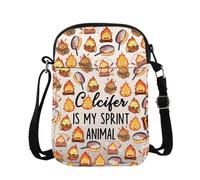 Fire Anime Merchandise Carry on Bag Fire Flame Lover Messange Bag Fire Demon Cartoon Gift Kawaii Fire Spirit Gift, Califireanimalcr, Crossbody Bag
