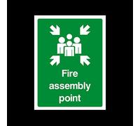 Fire Assembly Point - 6mm Correx Sign - Site Safety/Health & Safety Act/Building Site (CSSS24)