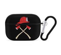 Fire Axe Firefighter Case Cover Compatible with AirPods Pro 2nd 1st Generation Hard Skin Protection