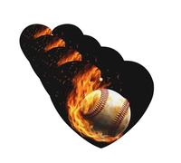 Fire Baseball Car Air Fresheners Cards 4 Pcs Hanging Fragrance Scented Cards Long-Lasting Car Aromatherapy Tablets for Wardrobe Bathroom Car Interior Mirror Pendant Gifts