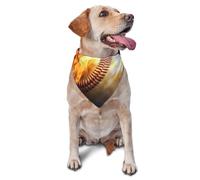 Fire Baseball Dog Bandana Pet Scarf Accessories for Small Medium Dogs Cats Photo Prop, Triangle Pet Bandanas Adjustable Puppy Bib Washable Dog Kerchief Puppy Neckerchief