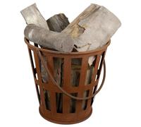 Fire basket firewood basket fire barrel rust look 38x39 cm carrying handles