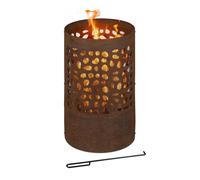 Fire basket Outdoor Fireplace Durable Portable Fire Pit Rustic Fire Bowl