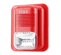 Fire Bell Fire Alarm Horn Strobe 14×12×6 Dc12V 24V Sound and Light Fire Alarm Warning Strobe Siren Alert Safety System