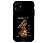 Fire Biology Dragon Nerd Anatomy Mythical Science Diagram Case for iPhone 11