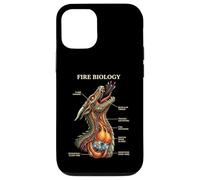 Fire Biology Dragon Nerd Anatomy Mythical Science Diagram Case for iPhone 12/12 Pro