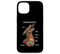 Fire Biology Dragon Nerd Anatomy Mythical Science Diagram Case for iPhone 13