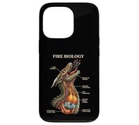 Fire Biology Dragon Nerd Anatomy Mythical Science Diagram Case for iPhone 13 Pro