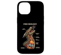 Fire Biology Dragon Nerd Anatomy Mythical Science Diagram Case for iPhone 14