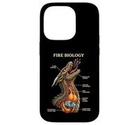 Fire Biology Dragon Nerd Anatomy Mythical Science Diagram Case for iPhone 14 Pro