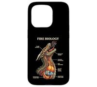 Fire Biology Dragon Nerd Anatomy Mythical Science Diagram Case for iPhone 15 Pro