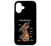 Fire Biology Dragon Nerd Anatomy Mythical Science Diagram Case for iPhone 16