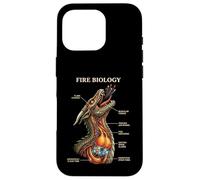 Fire Biology Dragon Nerd Anatomy Mythical Science Diagram Case for iPhone 16 Pro