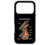 Fire Biology Dragon Nerd Anatomy Mythical Science Diagram Case for iPhone 17 Pro