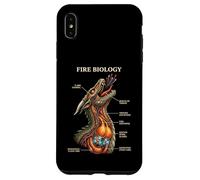 Fire Biology Dragon Nerd Anatomy Mythical Science Diagram Case for iPhone XS Max