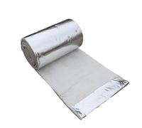 Fire Blanket, Ceramic Fiber Insulation Roll 24 Inch Wide Multiple Lengths for Stoves and Fireplaces(0.8in Single-Sided Foil,283"x24")