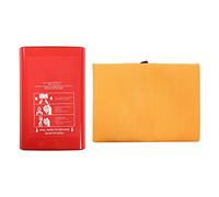 Fire Blanket Emergency Flame Retardant | 1.2 x 1.2m Silicone Fiberglass Blanket for Kitchen/Home/Car | 550°C Heat Tolerance with Storage Bag