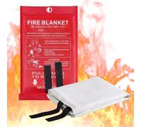 Fire Blanket Fire Blanket for Home, Fireproof Blanket 1 x 1 m, Fire Blanket for Camping, Grill, Car, Office, Warehouse