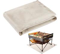 Fire Blanket,Fire Retardant Blanket for Outdoor Camping,Indoor Welding Quarantine Blanket,Fireproof Resistant Convenience For BBQ or Welding 60 * 80cm