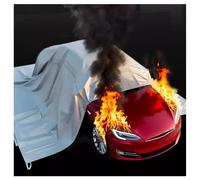 Fire Blanket for Car, Large Fiberglass Fire Suppression Blanket, Double-sided Silicone Coating Survival Safety for Electric Vehicle Truck(9.9 * 13.2ft/3 * 4m)