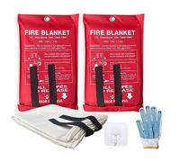 Fire Blanket For Home XXL- 79 x 79 Fire Blankets Emergency For People Fire Retardant Blanket Fire Shelter Large Suppression Fiberglass Kitchen Home Restaurant House Fire Proof Survival Safety Reusable