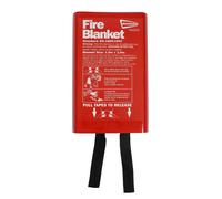 Streetwize - One Size | Wall Mounted | Fully Fibreglass Fire Blanket | Emergency Fire Blanket | Flame Suppression | 1m x1 m | School, Businesses, Home | SWSA3