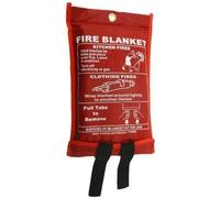 Fire Blanket Large, Kitchen Home Safety Emergency Fire Blanket - Quick Unfolding & EASY TO USE with Loops, 1mX1m EMERGENCY FIRE BLANKET, IDEAL FOR KITCHEN, OFFICE, HOME, CARAVAN, LARGE FIRE BLANKET