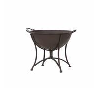 Fire Bowl Antique Metal Rust Brown 64.5x53.5x48.5cm Fire Pit Patio Fire