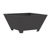 Fire Bowl Weathering Steel Outdoor Pit Square Heating for Portable Wood vidaXL