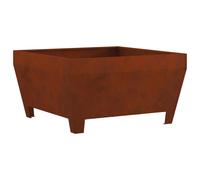 Fire Bowl Weathering Steel Pit Cover Outdoor Heating Solutions Covers vidaXL