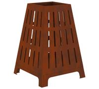 Fire Bowl Weathering Steel Pit Outdoor Heating Garden Terrace Fireplace vidaXL